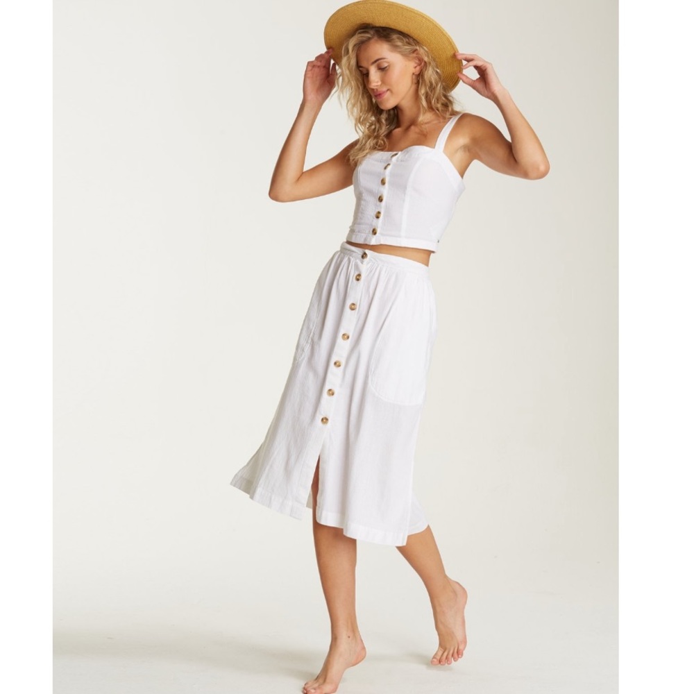 🔥🔥BILLABONG - ALHAMBRA HIGH WAISTED MIDI SKIRT🔥 - Picture 2 of 7